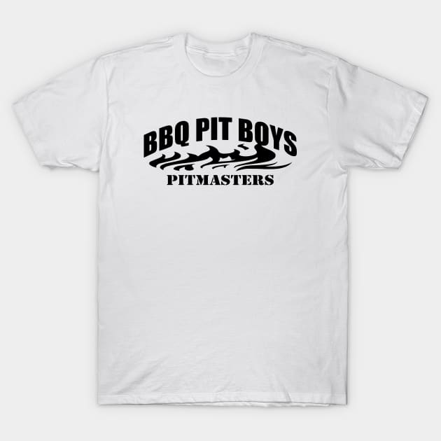 Bbq Pit Boys Pitmasters Official Logohellip Black Chef T-Shirt by Hoang Bich